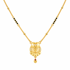 Heart Owl Charm Mangalsutra