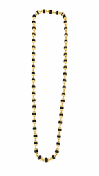 Royal Black & Gold Beaded Chain