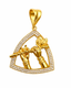 Divine Krishna Flute Heart Pendant