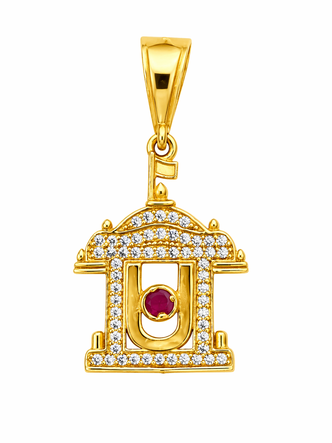 Divine Tirupati Balaji Inspired Gold Pendant Main image