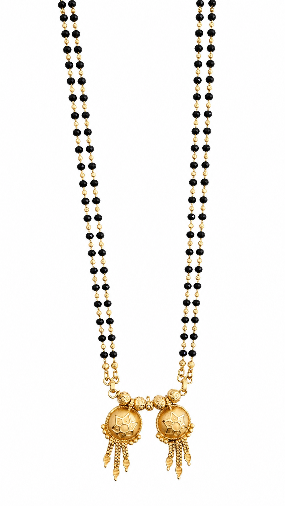 Elegant Long Dual Pendant Mangalsutra