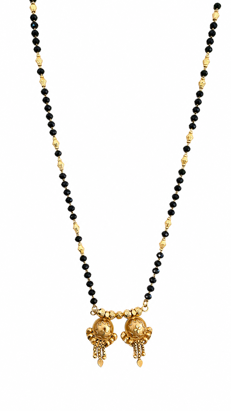 Traditional Long Dual Pendant Mangalsutra