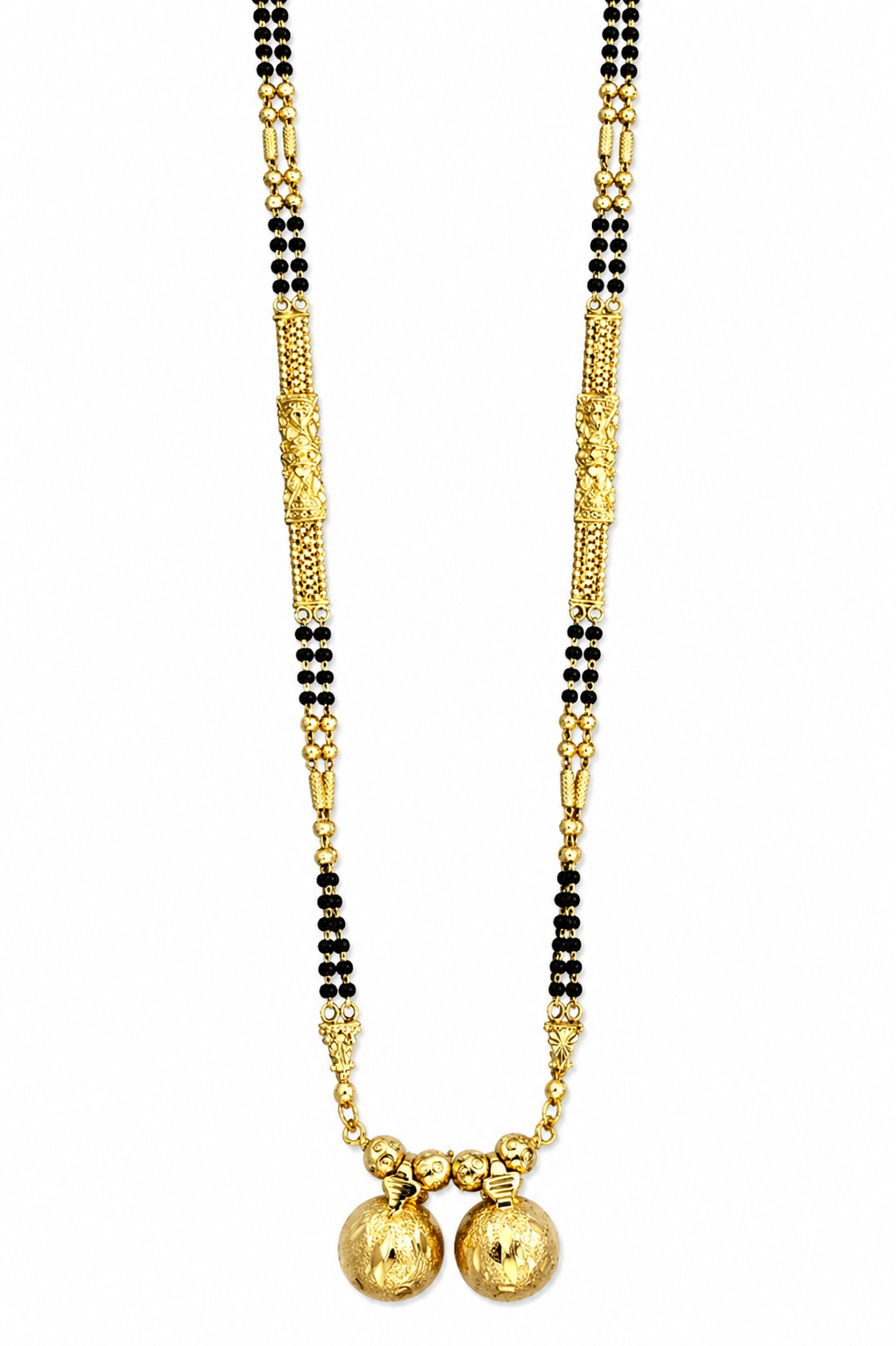 Traditional Dual Bead Mangalsutra Necklace