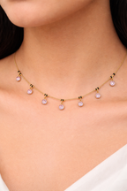 Pink Crystal  Style Necklace