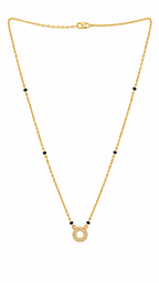 Elegant Circular Stone Mangalsutra Necklace
