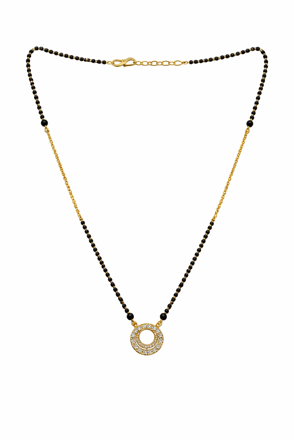 Elegant Double Circle Stone Mangalsutra Main image