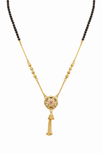 Elegant Floral Drop Mangalsutra Necklace