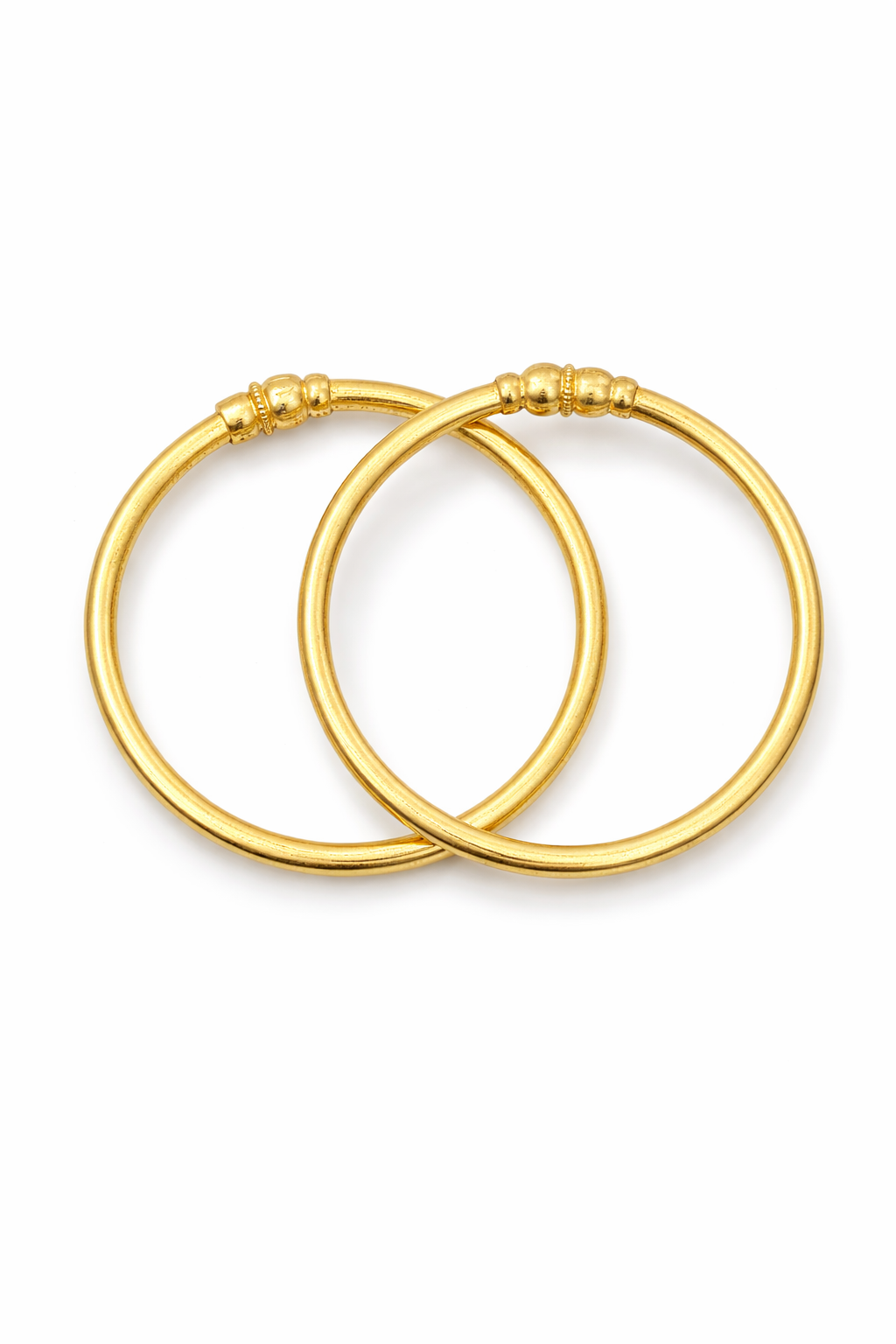 Classic Gold Hoop Bangles Set