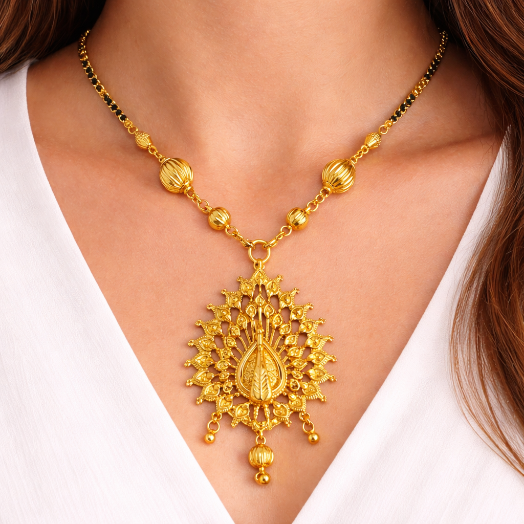 Peacock Heritage Pendant Necklace