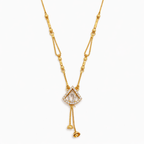 Diamond Drop Charm Necklace