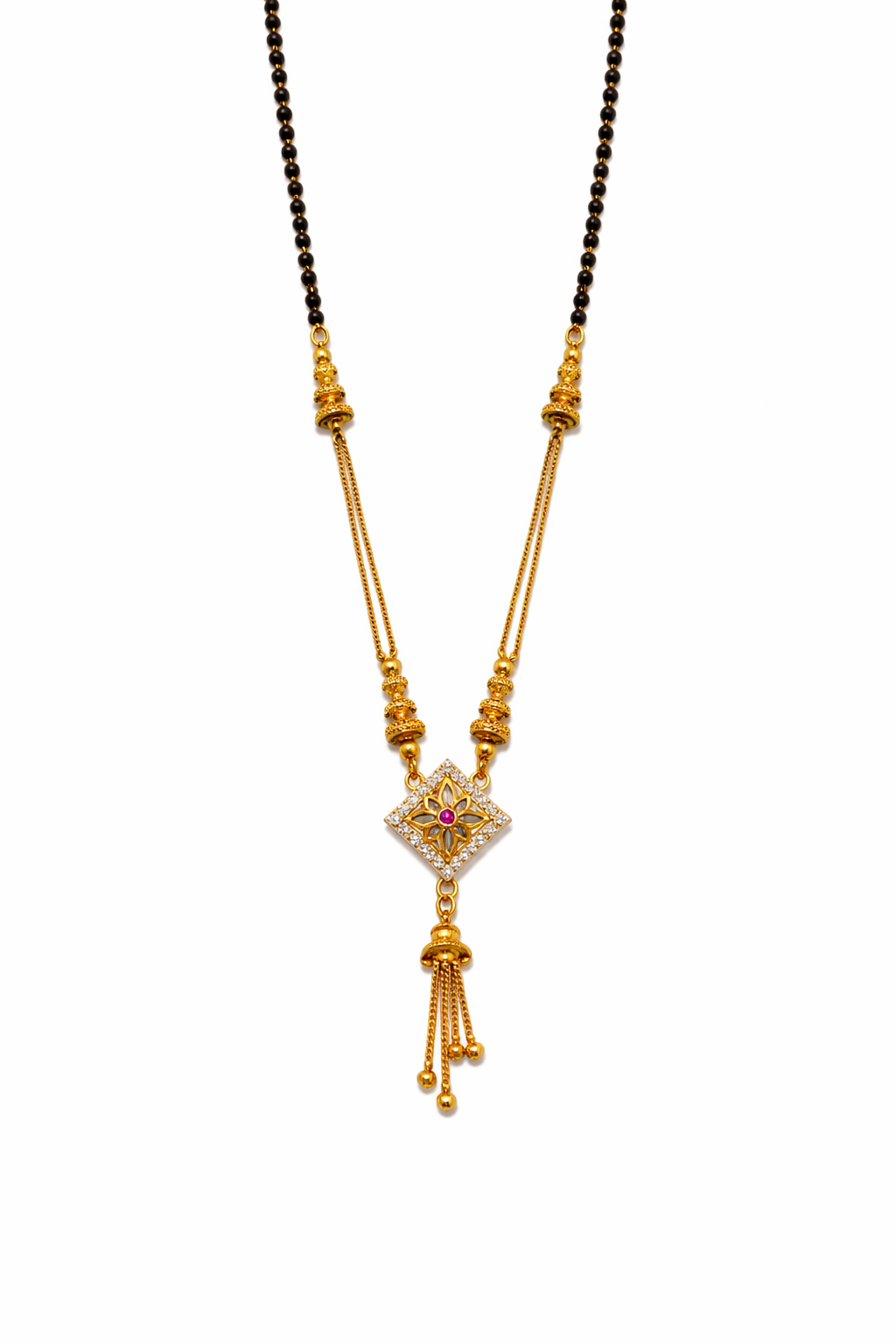 Ruby Star Tassel Mangalsutra