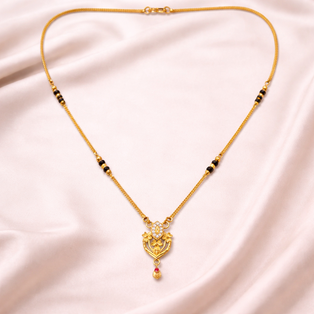 Royal Floral Drop Mangalsutra