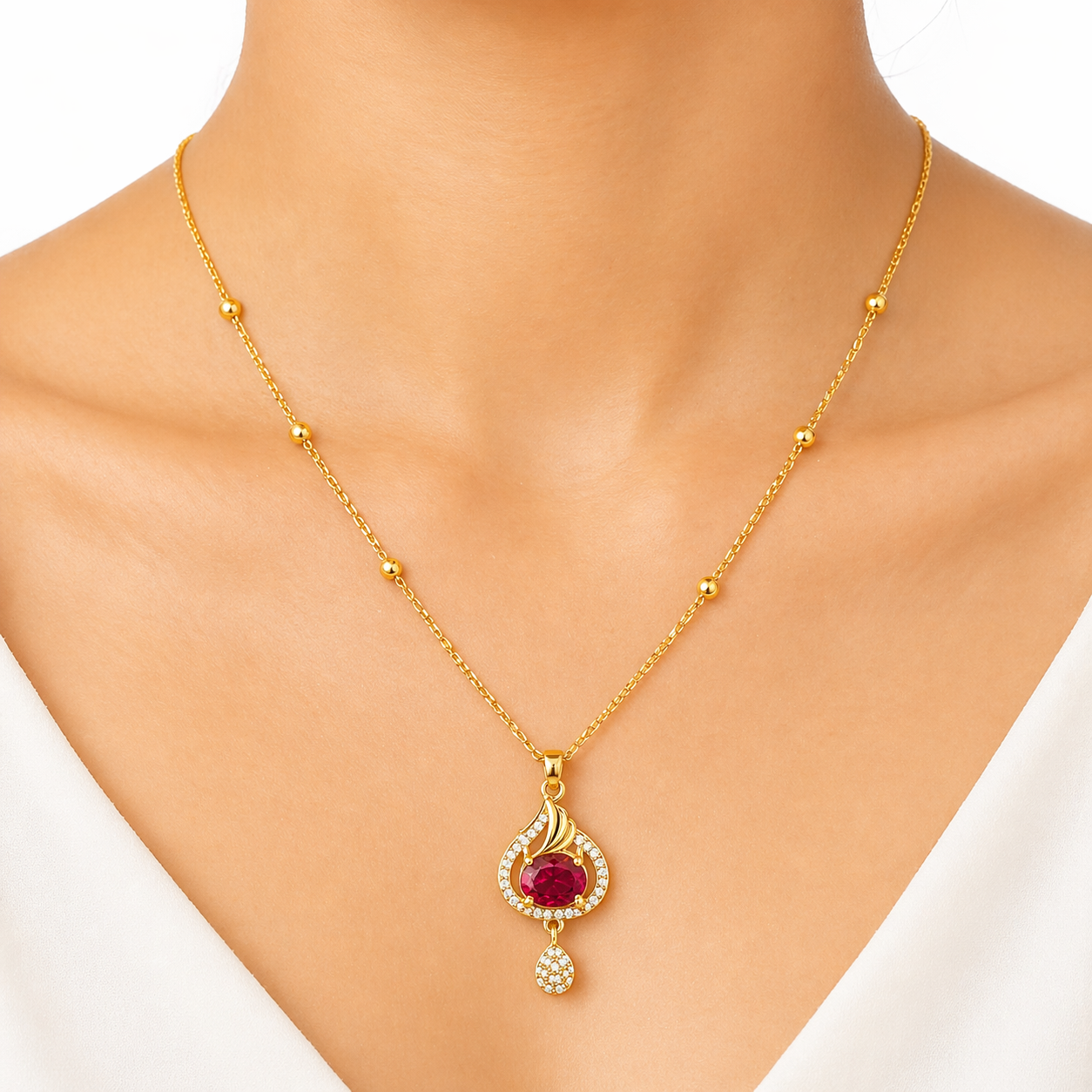 ruby Grace Pendant Set