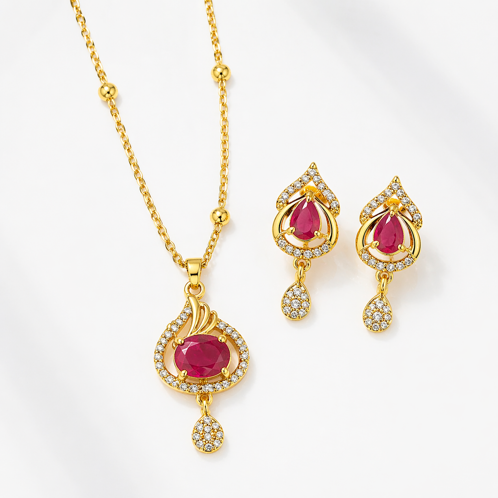 ruby Grace Pendant Set