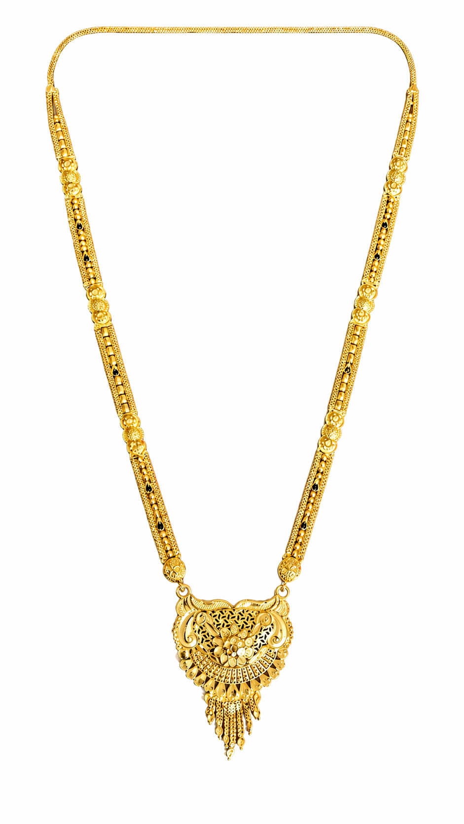 Antique Peacock Filigree Long Necklace