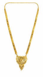 Antique Peacock Filigree Long Necklace