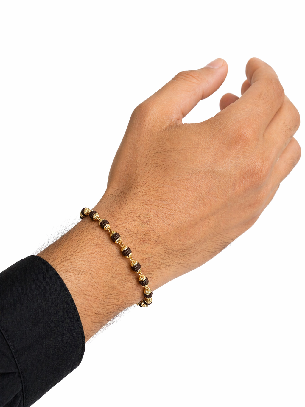 Royal Rudraksha Gold Bracelet