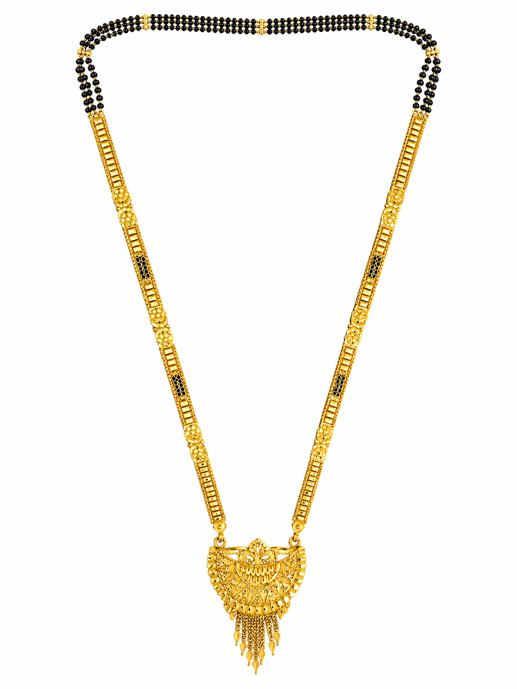 Royal Black Bead Antique Mangalsutra Necklace