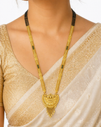 Royal Black Bead Antique Mangalsutra Necklace