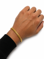 Classic Interlock Gold Plated Chain Bracelet
