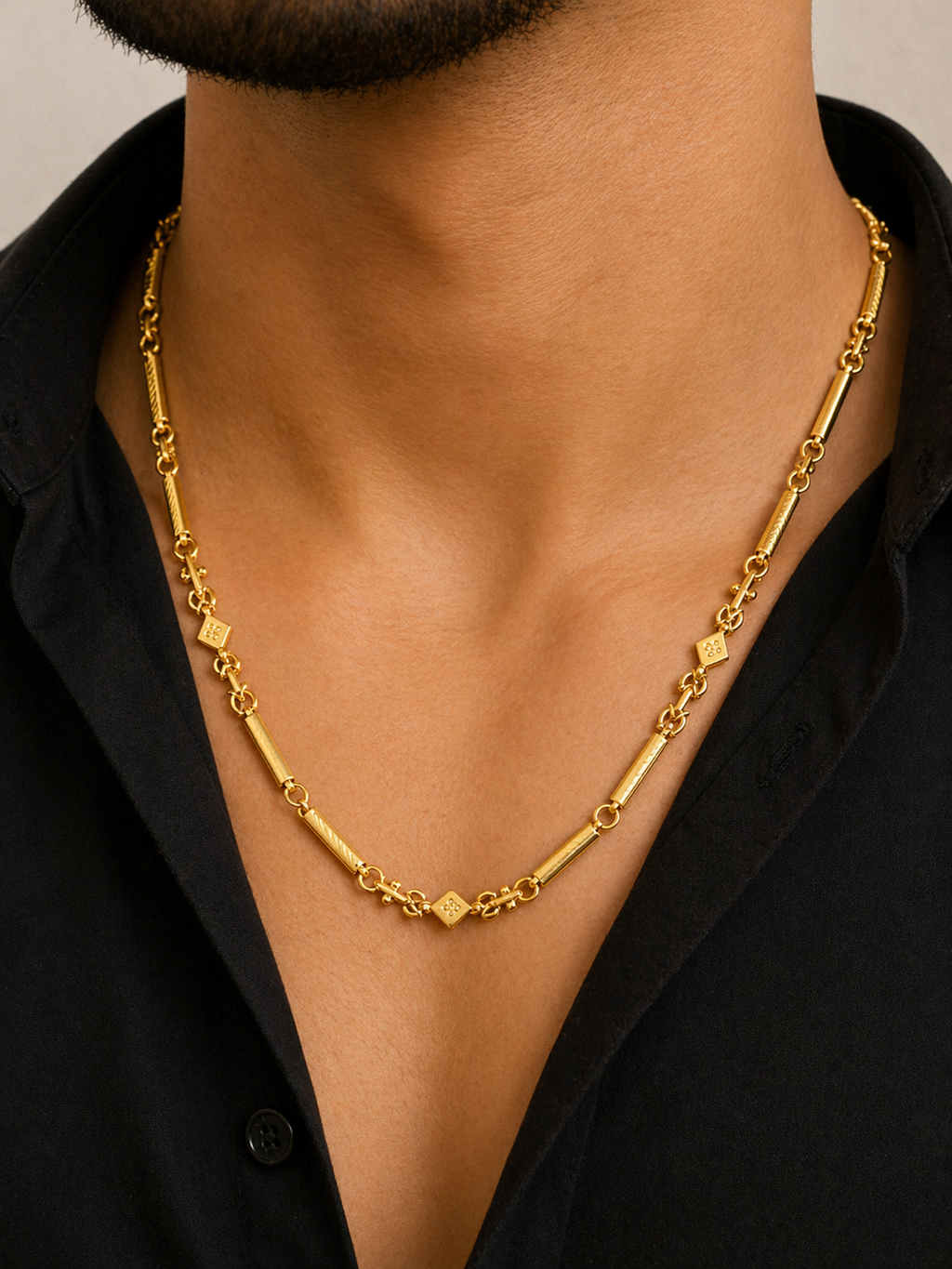 Stylish Gold Link Chain