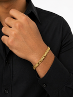 Classic Center Design Gold Plated Bracelet