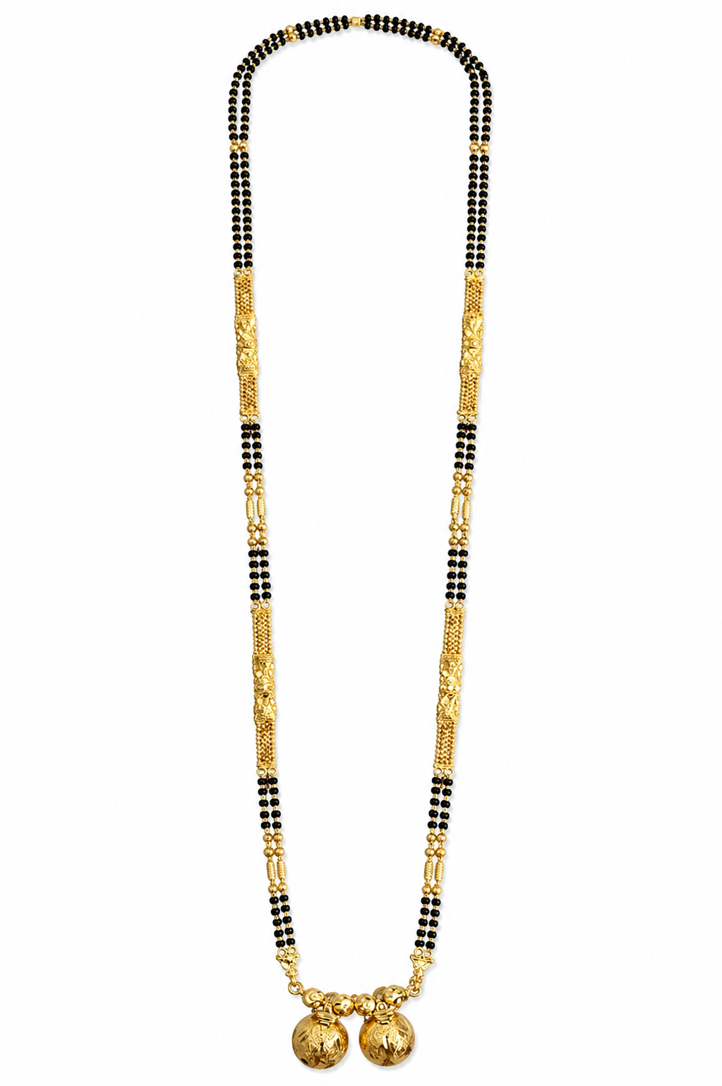Traditional Dual Bead Mangalsutra Necklace