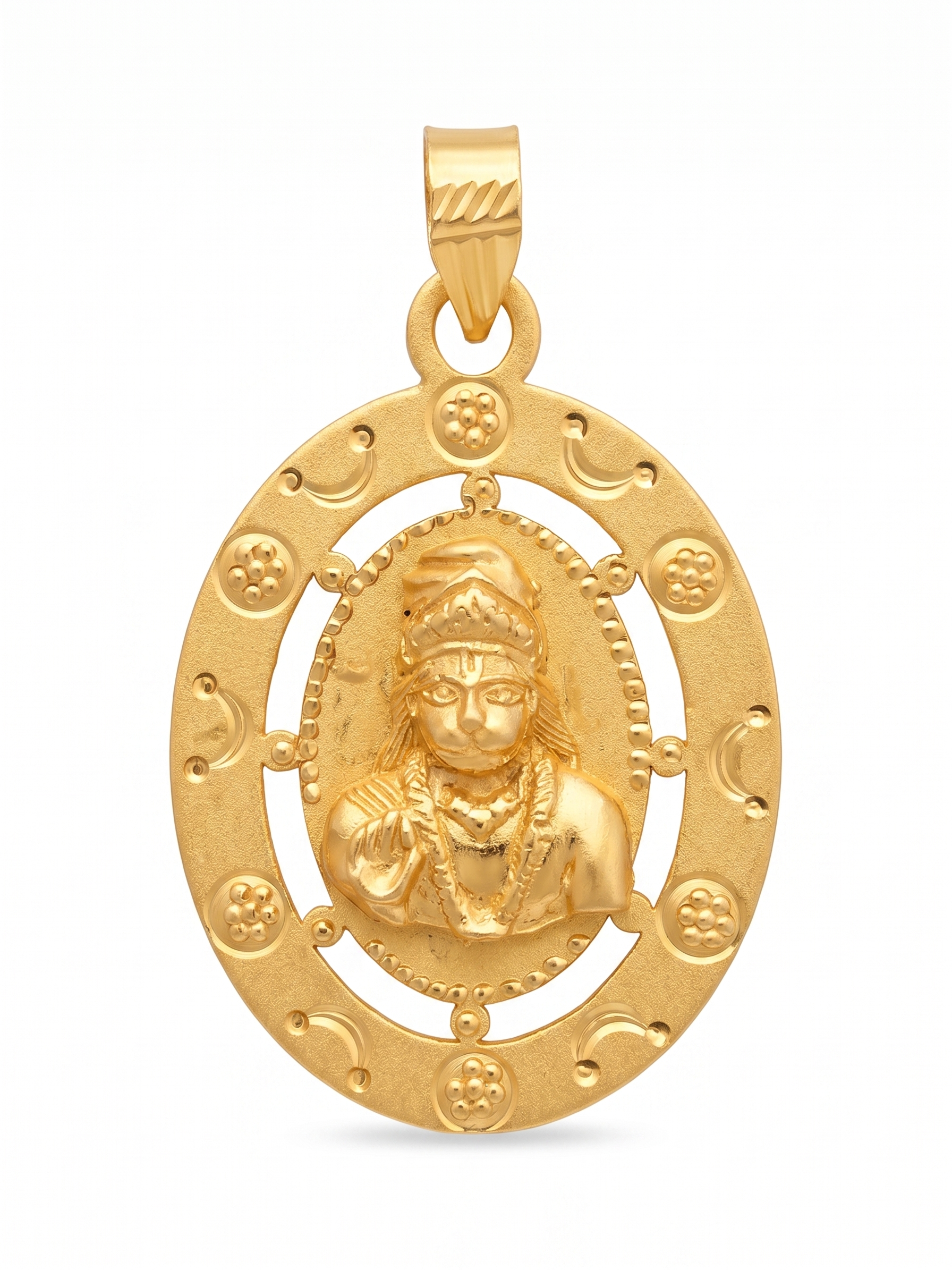 Bajrang Divine Gold Pendant