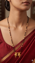Traditional Long Dual Pendant Mangalsutra