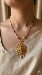 Elegant Floral Pendant Necklace