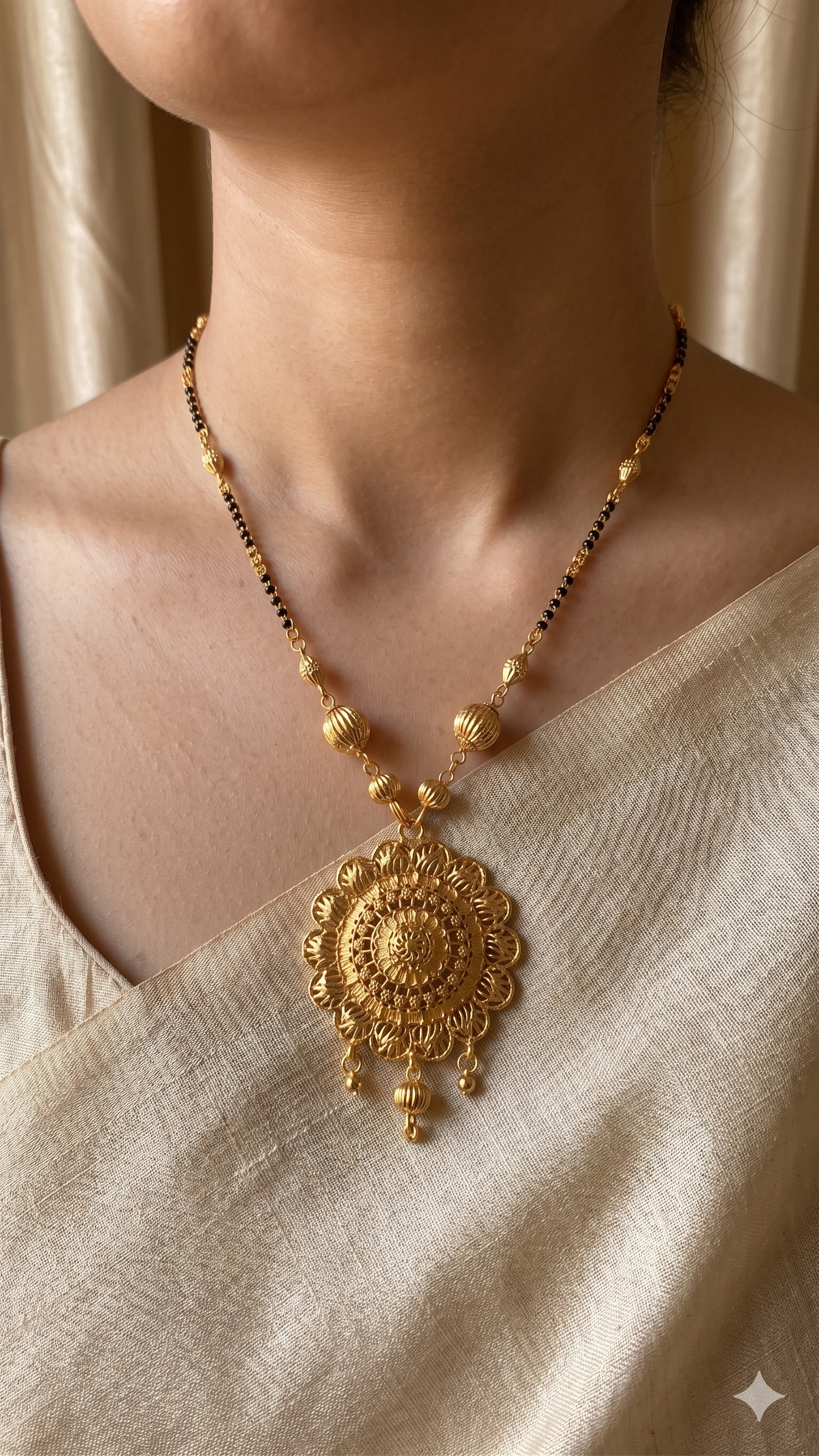 Elegant Floral Pendant Necklace