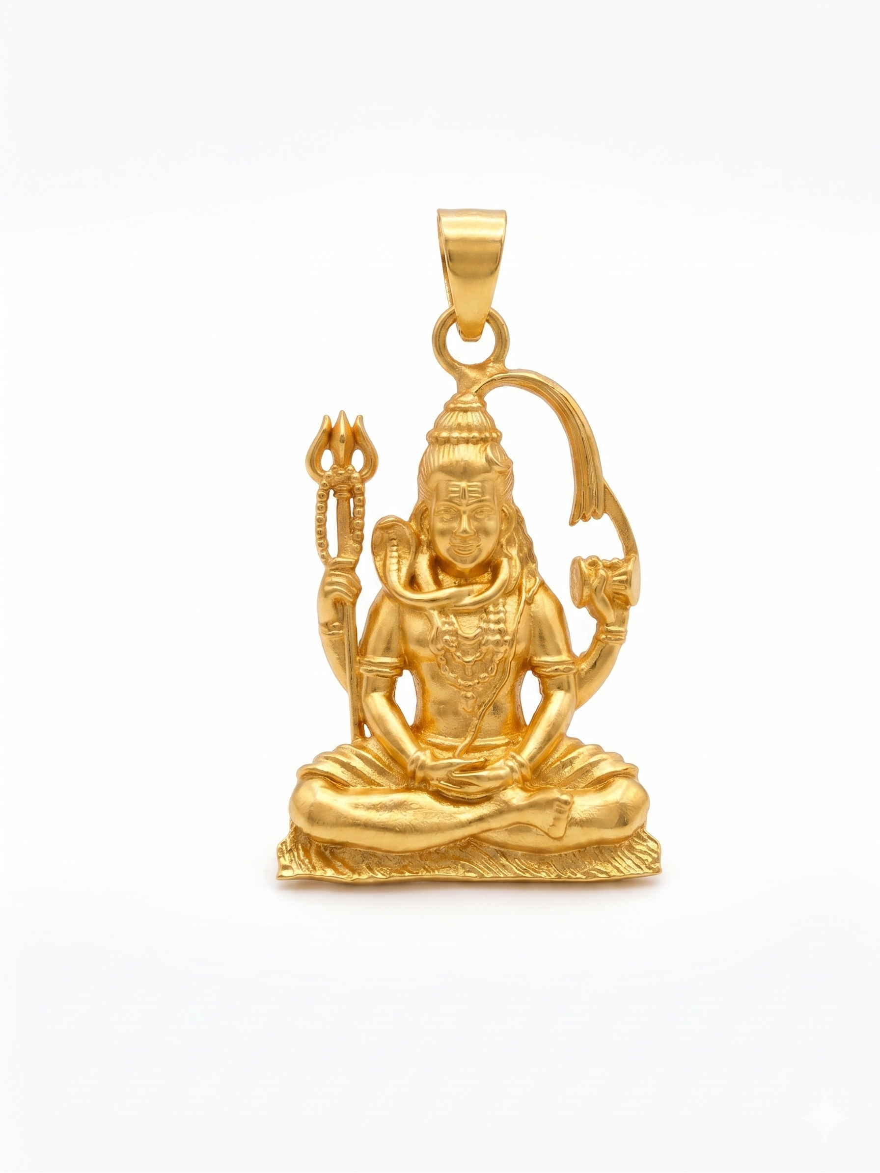 Divine Lord Shiva Gold Pendant Main image