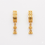Heart Motif Gold Drop Earrings
