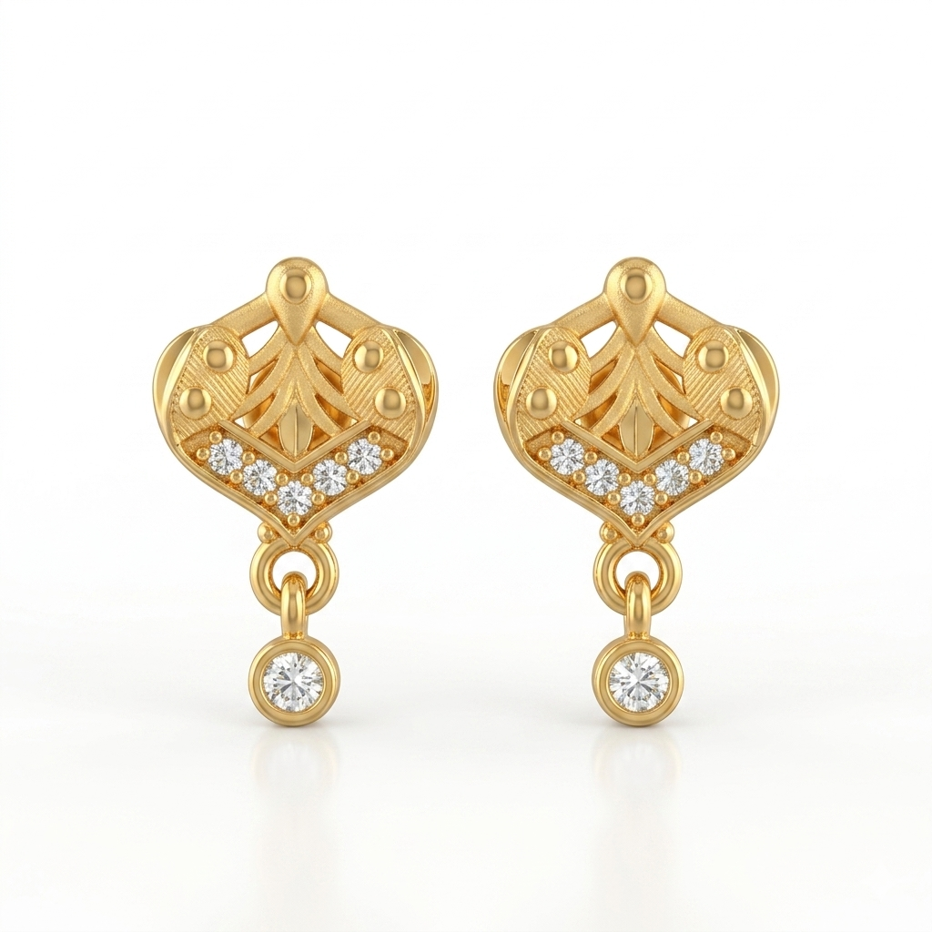 Classic Drop Stud Earrings Main image