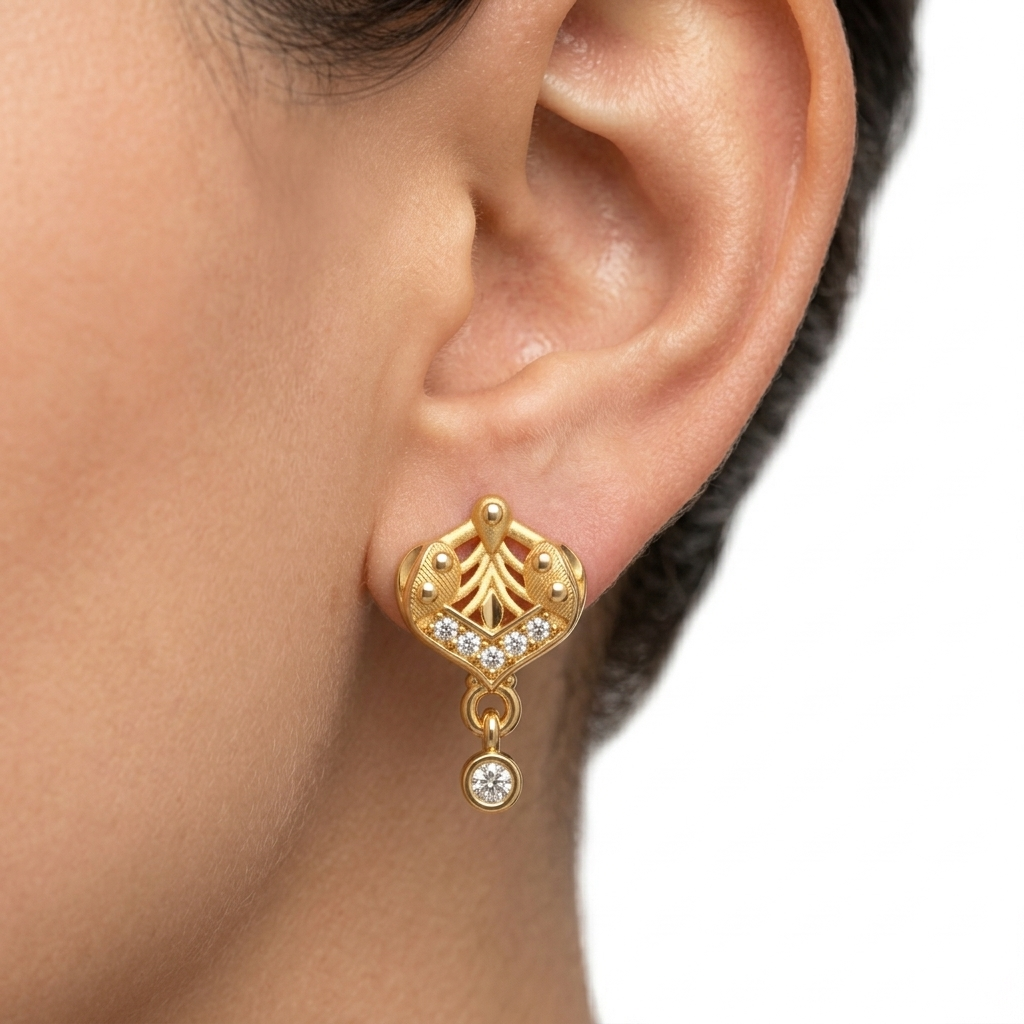 Classic Drop Stud Earrings