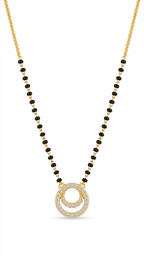 Elegant Double Circle Stone Mangalsutra