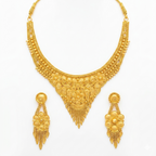Royal Antique Gold Plated Necklace Set