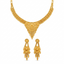 Elegant Floral Gold Plated Necklace Set