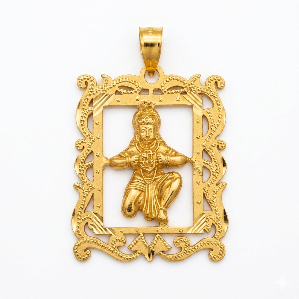 Divine Hanuman Frame Pendant Main image