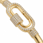 Luxury Lock Design Gold Bracelet
