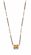 Classic Gold Bead Dual Pendant Mangalsutra