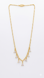 Crystal Triangle Charm Necklace