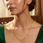 Classic Bead Station Gold Chain