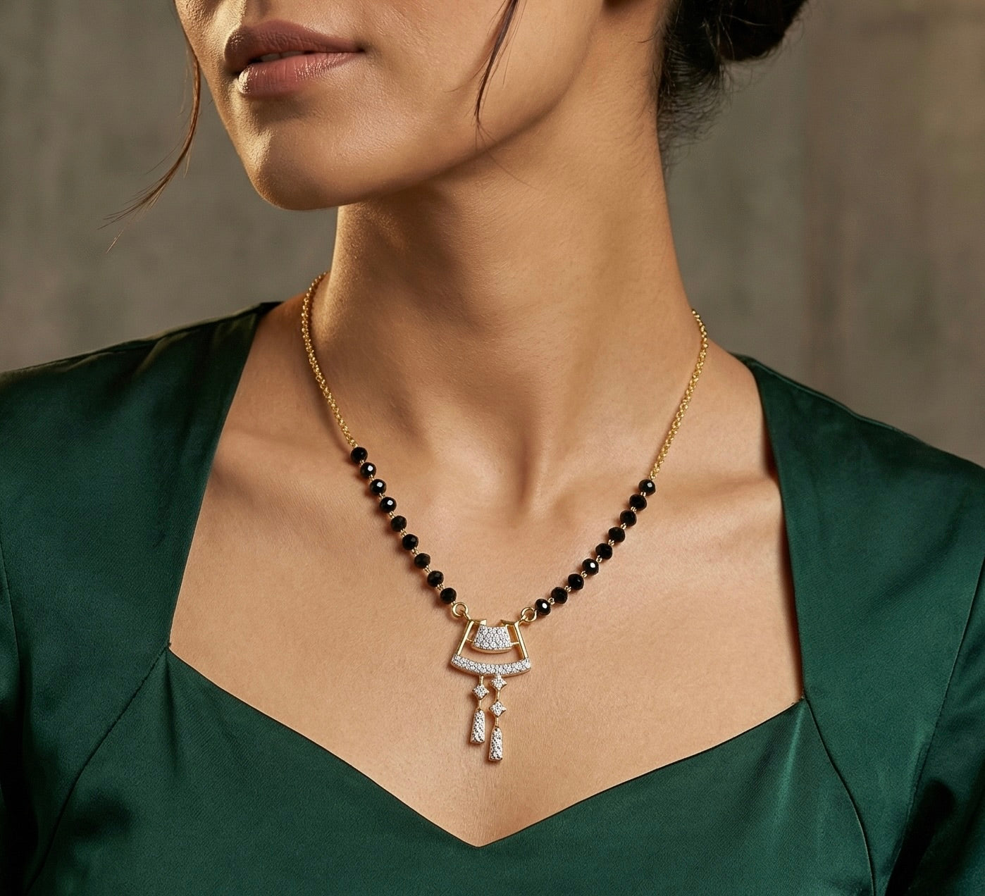 Elegant Drape Tassel Mangalsutra Secondary image