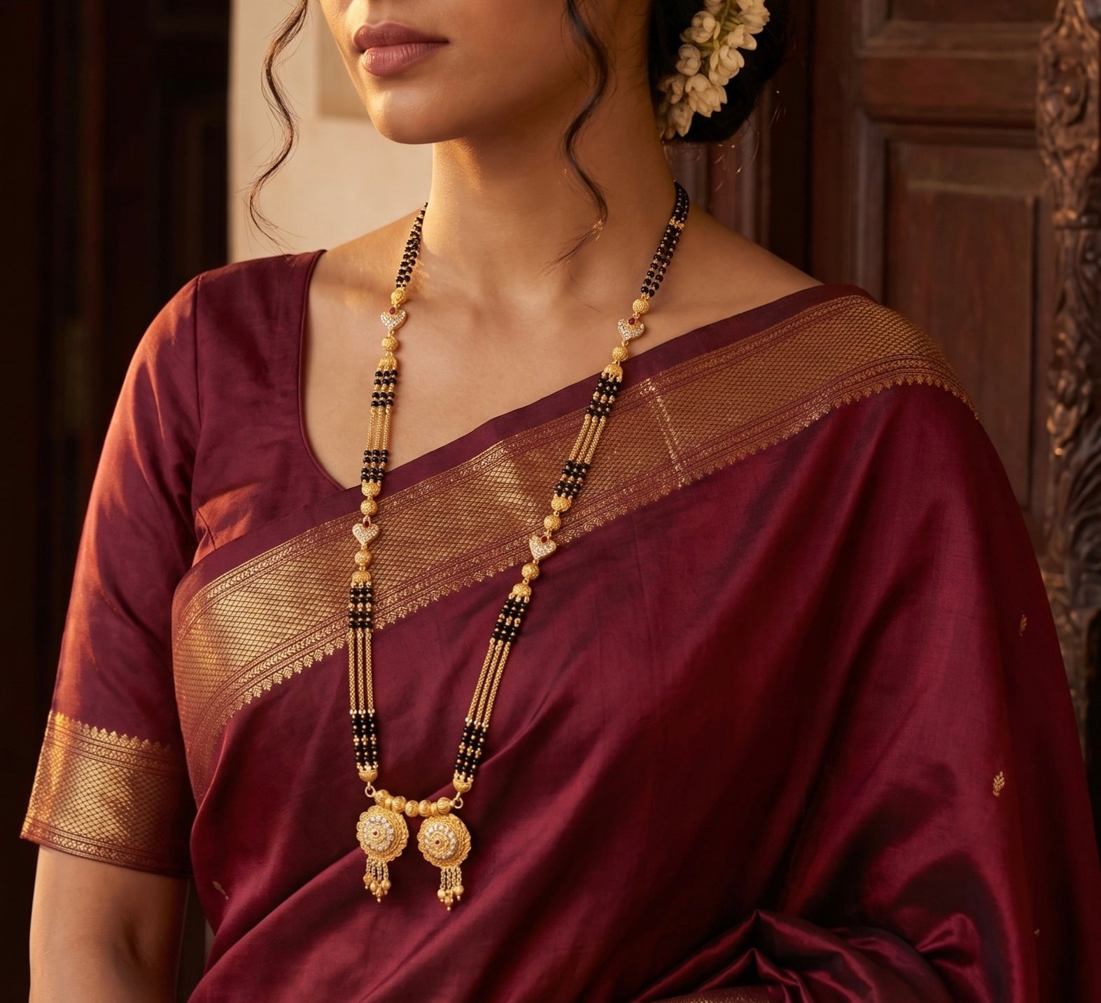 Viraaj Long Heritage Mangalsutra Secondary image