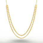 Maharashtrian Dual-Layer Floral Chain Haar