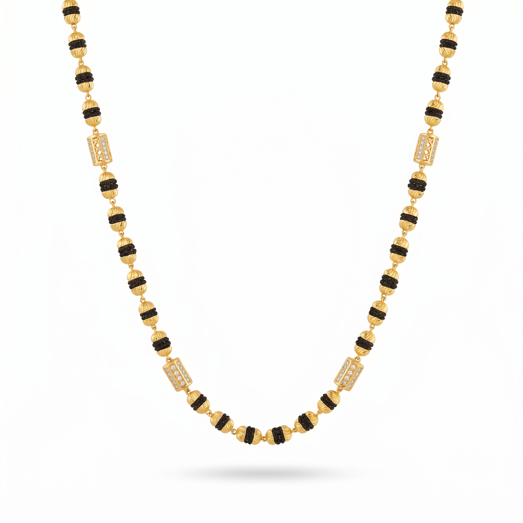 Veer Rudraksha Gold-Tone Mala