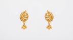 Golden Fern Drop Earrings