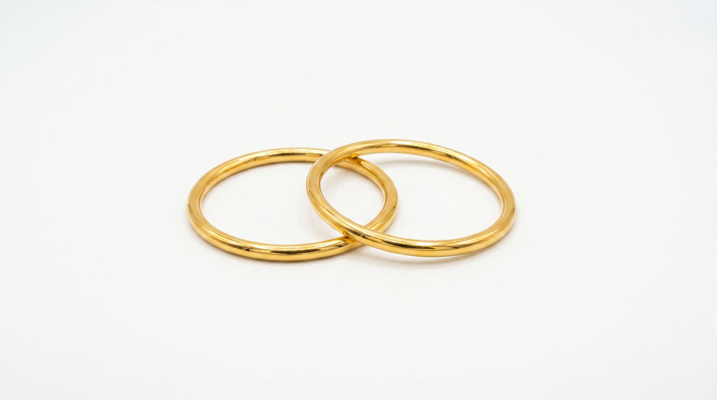 Golden Aura Sleek Bangles