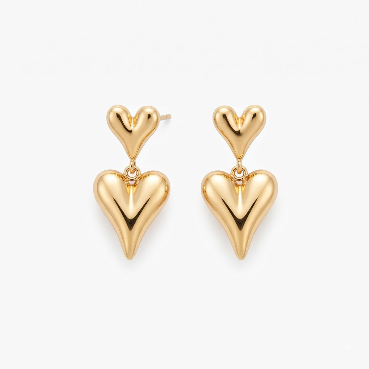Double Heart Harmony Earrings